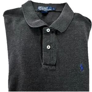 Vintage Polo Ralph Lauren Sweater Men's Heather Gray Long Sleeve Large Preppy